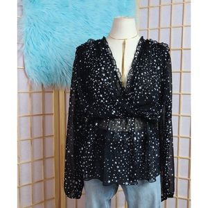 NWT >> Belle Sky >> Star Blouse >> L